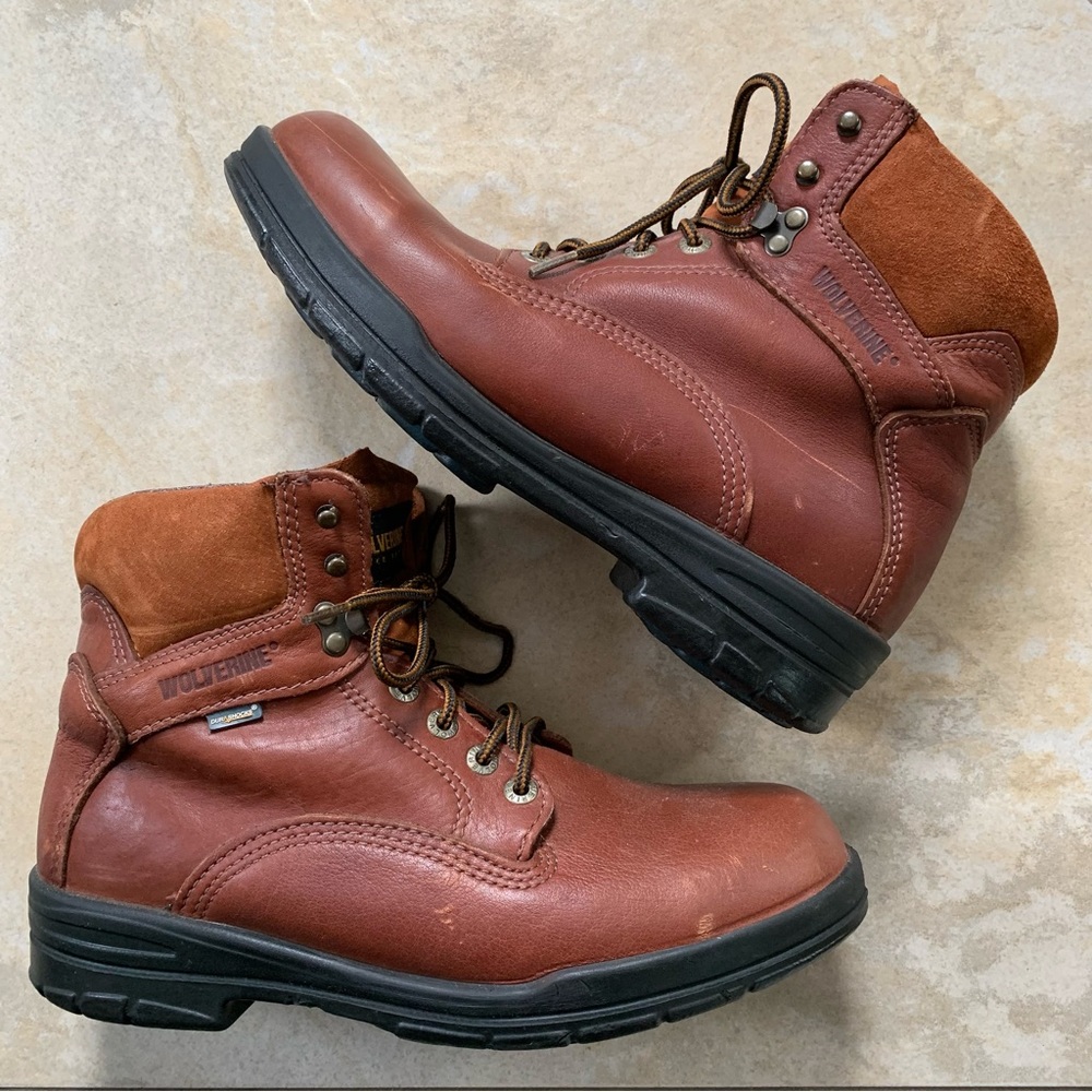 Wolverine leather work boots